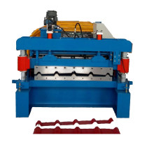 Double layer trapezoidal roof tile building material roll forming machine roof sheet forming machine